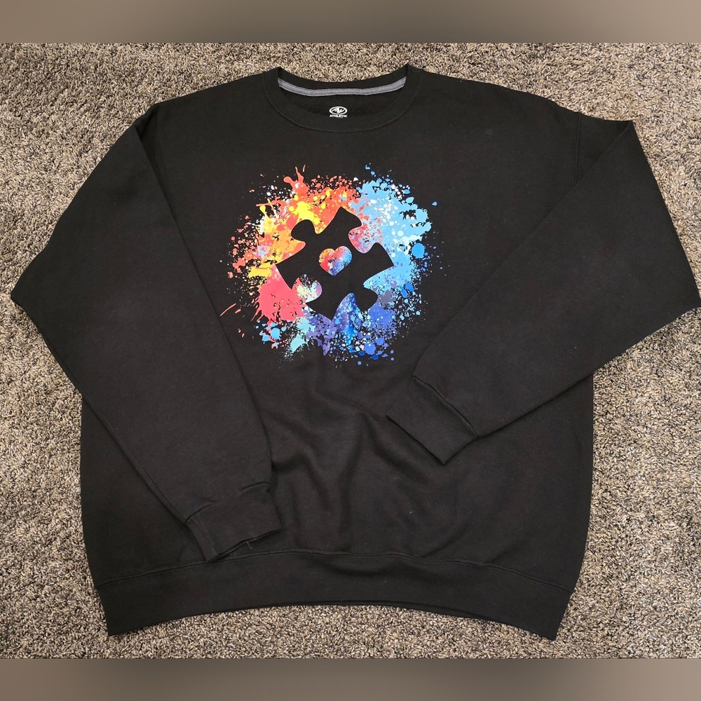 Autism support XL crewneck